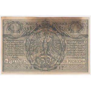 Czarnodruk/reprodukcja/rozbiegówka (?) 50 mkp 1916