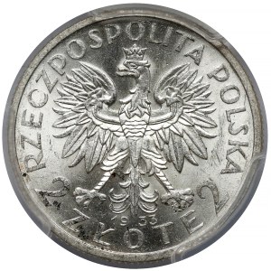 Głowa Kobiety 2 złote 1933