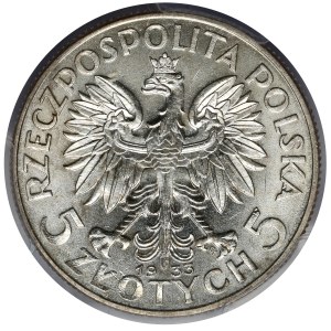 Głowa Kobiety 5 złotych 1933