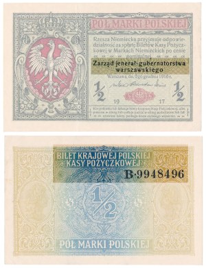 1/2 mkp 1916 jener - B - rareté