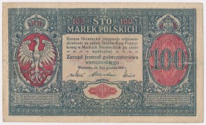 100 mkp 1916 jeneral - 7 figures - RARE