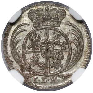 August II Mocny, 3 halerze 1714 ILH, Drezno