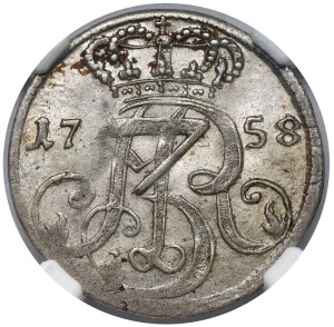August III Sas, Trojak Gdańsk 1758