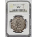 August II Mocny, Gulden (2/3 talara) 1703 ILH, Drezno