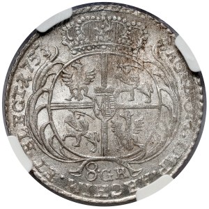 August III Sas, Dwuzłotówka Lipsk 1753 - bez EC