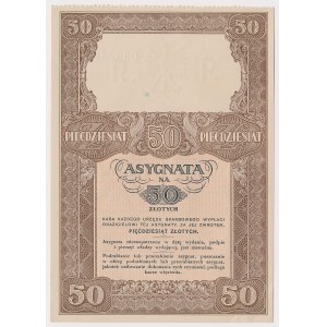 Asygnata Ministerstwa Skarbu (1939) - 50 złotych