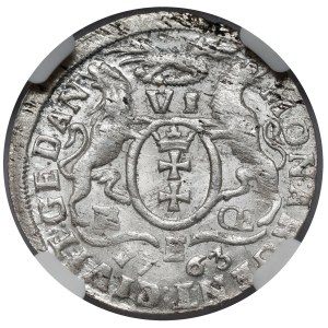 August III Sas, Szóstak Gdańsk 1763 REOE