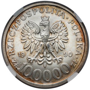 100.000 złotych 1990 Solidarność - odmiana B
