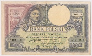 500 gold 1919 - impressive secondary discoloration