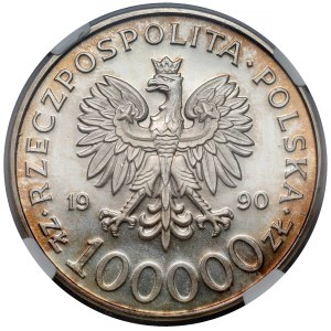 100.000 złotych 1990 Solidarność - odmiana A