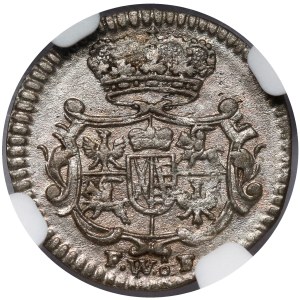 August III Sas, 3 halerze 1744 FWóF, Drezno