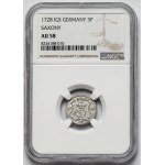 August II Mocny, 3 halerze 1728 IGS, Drezno