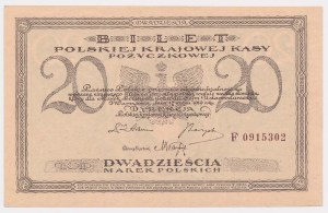 20 mkp 1919 May - F - 7 digits - cherry numerator