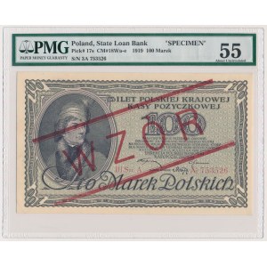 100 mkp 1919 Luty - WZÓR - III Ser.A
