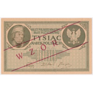 1.000 mkp 1919 Maj - WZÓR - bez serii i numeru