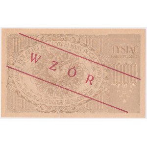 1.000 mkp 1919 Maj - WZÓR - bez serii i numeru