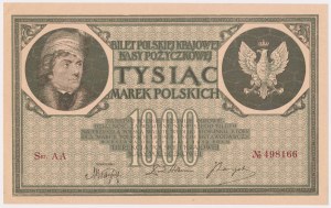1.000 mkp 1919 Mai - Ser.AA - 6 chiffres