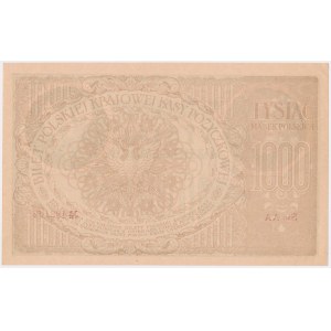 1.000 mkp 1919 Maj - Ser.AA - 6 cyfr