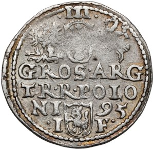 Sigismond III Vasa, Trojak Olkusz 1595 - R-POLO