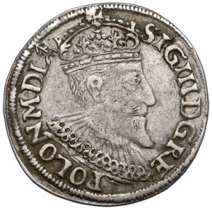 Zygmunt III Waza, Trojak Olkusz 1595 - ruszt w otoku