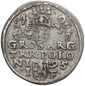 Sigismund III Vasa, Trojak Olkusz 1595 - grating in the rim