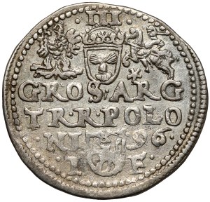 Sigismund III Vasa, Trojak Olkusz 1596 - with star