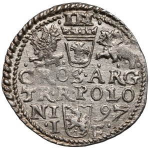 Zygmunt III Waza, Trojak Olkusz 1597 - POLON