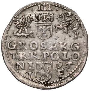 Sigismund III Vasa, Trojak Olkusz 1596 - error - missing R[EX].
