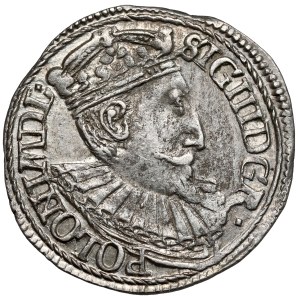 Zygmunt III Waza, Trojak Olkusz 1597 - bez naramiennika