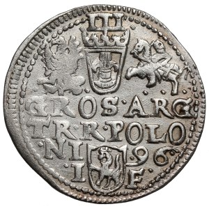 Zygmunt III Waza, Trojak Olkusz 1596 - M D LI