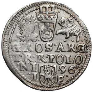 Sigismund III Vasa, Trojak Olkusz 1596 - M D LI