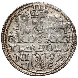 Zygmunt III Waza, Trojak Olkusz 1597 - POLONI