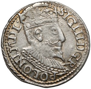 Sigismund III Vasa, Trojak Olkusz 1598 - small bust - POLONI