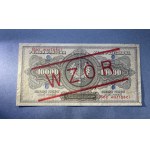 10.000 mkp 1922 - WZÓR - A 1234500 / 6789000 - z perforacją