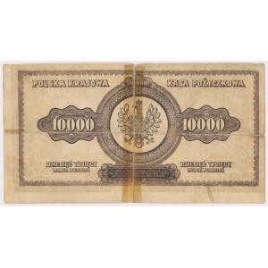 10.000 mkp 1922 - niedokończony druk (fałszerstwo?)