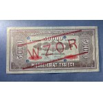 50.000 mkp 1923 - WZÓR - A 1234500 / 6789000 - z perforacją
