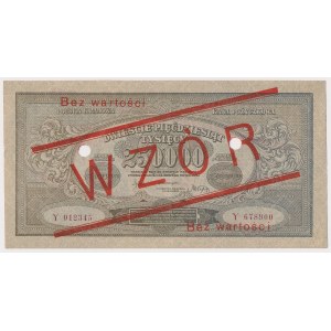 250.000 mkp 1923 - WZÓR - Y 012345 / 678900