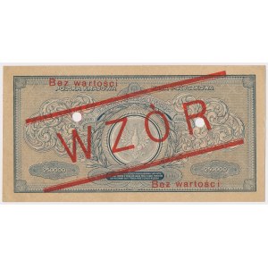250.000 mkp 1923 - WZÓR - Y 012345 / 678900