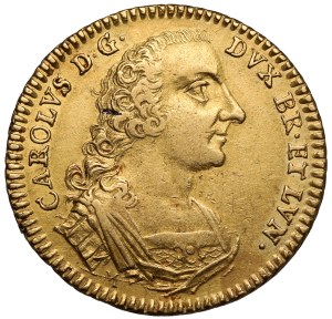 Brunswick-Wolfenbüttel, Karl I, 5 thalers = Pistole 1746 EK