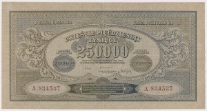 250,000 mkp 1923 - A - wide numbering