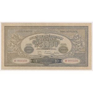 250.000 marek 1923 - AY - numeracja szeroka