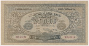 250,000 mkp 1923 - BO - narrow numbering