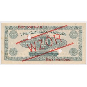 100.000 mkp 1923 - WZÓR - A 0012345 / 6789000 - z perforacją