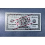 500.000 mkp 1923 - WZÓR - D 001234 / 567890
