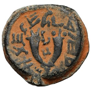 Judaea, Hasmoneusze, Antygon (40-37 p.n.e.) [Mattathias Antigonos] 8 prutot, Jerozolima