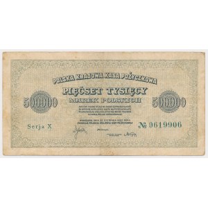 500.000 mkp 1923 - 7 cyfr - X