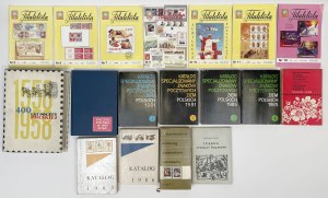 Philatélie - ensemble de catalogues et littérature diverse (18pc)