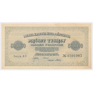 500.000 mkp 1923 - 7 cyfr - AS