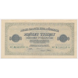 500.000 mkp 1923 - 6 cyfr - AU