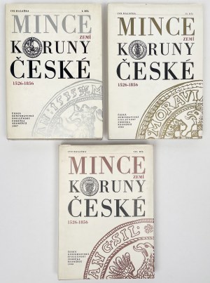 Mince koruny České 1526-1856, Vol. 1-3, I. Halačka (3pc)